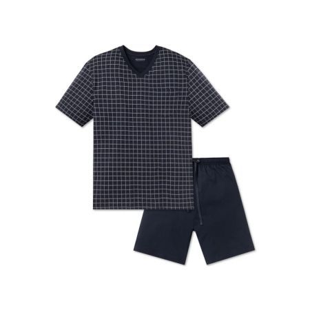 PYJAMA KORT 803 DONKERBLAUW