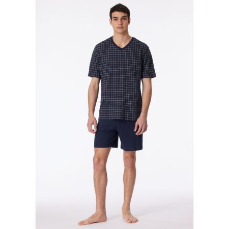 PYJAMA KORT 803 DONKERBLAUW
