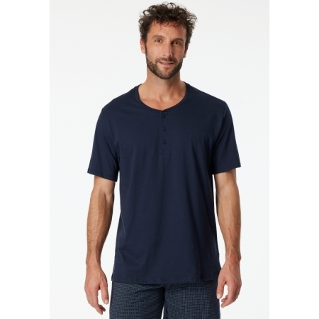 T-SHIRT KNOPFLEISTE 803 DONKERBLAUW