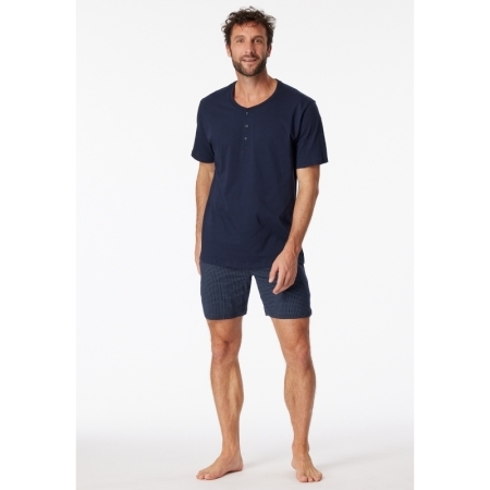 T-SHIRT KNOPFLEISTE 803 DONKERBLAUW