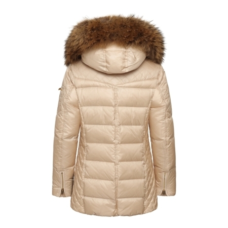 EVE COAT 90715 PEARL IVORY/NATURAL