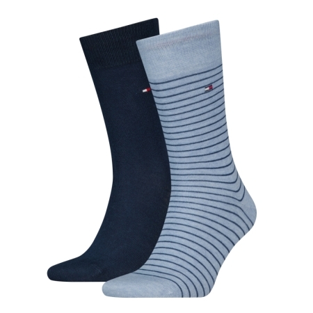 SMALL STRIPE SOCK 038 light blue melange