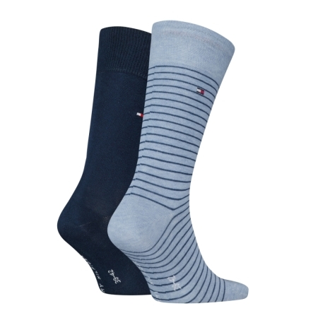 SMALL STRIPE SOCK 038 light blue melange