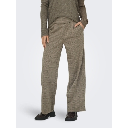 JDYGEGGO MIA LONG CHECK PANT J 239935020 Walnu