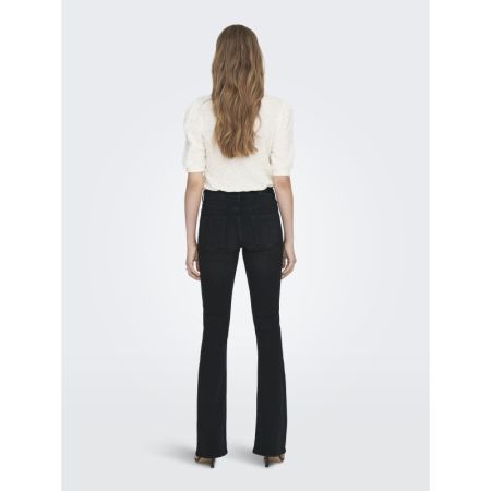 ONLBLUSH MID FLARED DNM TAI109 Washed Black