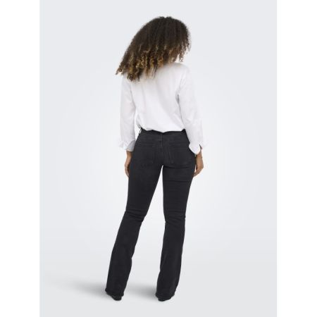 ONLBLUSH MID FLARED DNM TAI109 Washed Black