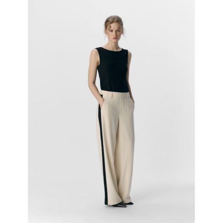 OBJLISA WIDE PANT AOP NOOS 183539028 Sands