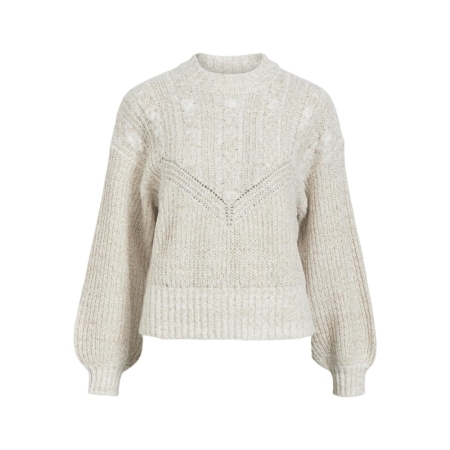 OBJNOVA STELLA CABLE KNIT PULL 183561001 Humus