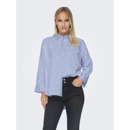 ONLNEW LINA GRACE LS EMB SHIRT 236535013 Brunn