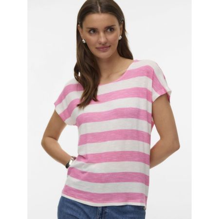 VMWIDE STRIPE SL TOP GA JRS 294297021 Pink