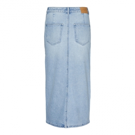 VMVERI HR CALF DENIM SKIRT GA 178000 Light Bl