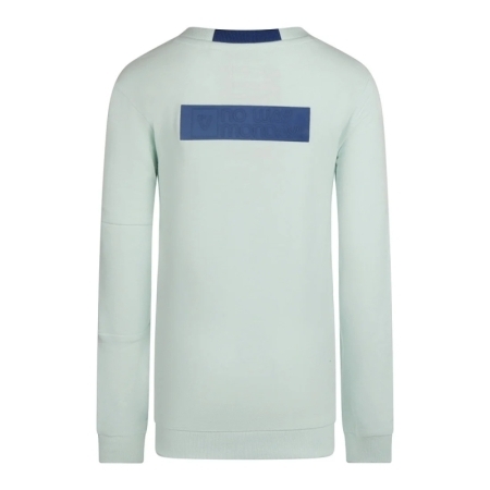 SWEATER WITH CREWNECK LS BRIGHT BLUE