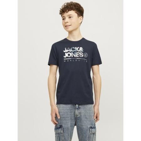 JJLUKE TEE SS CREW NECK JNR 175876001 Navy