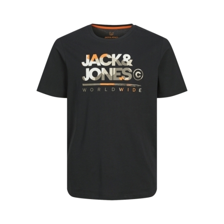 JJLUKE TEE SS CREW NECK JNR 178012001 Black