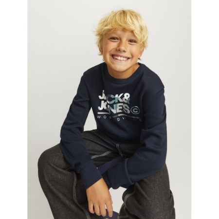 JJLUKE SWEAT CREW NECK JNR 175876001 Navy