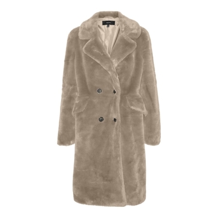 VMSONJAELLY LONG FAKE FUR COAT 192623 Silver M