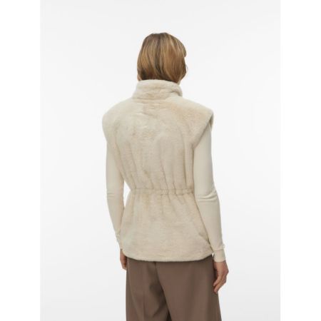 VMSONJAPOPPY FAUX FUR WAISTCOA 175626 Oatmeal