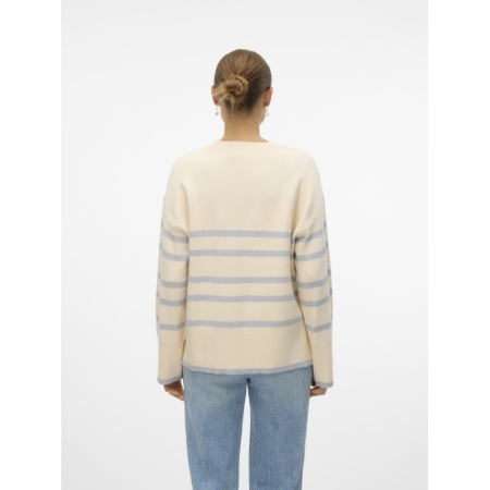 VMSABA LS O-NECK STRIPE PULLOV 222913010 Birch