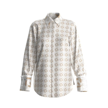 LS ALEXANDRA SHIRT P1HV NEW G LOGO SAND PRINT