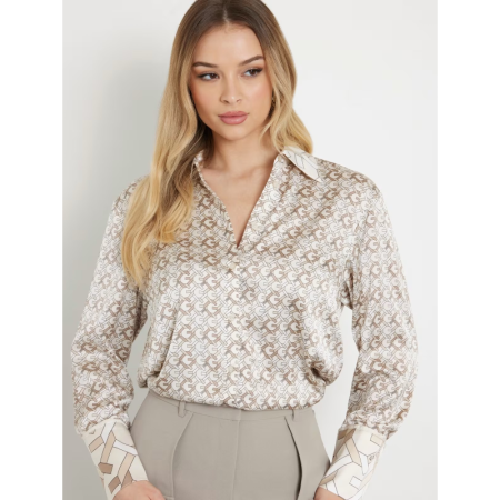 LS ALEXANDRA SHIRT P1HV NEW G LOGO SAND PRINT