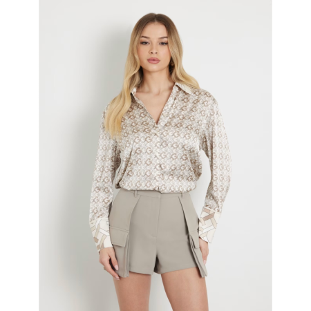 LS ALEXANDRA SHIRT P1HV NEW G LOGO SAND PRINT