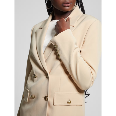 LS FIONA DOUBLE BREAST BLAZER G1L7 FOAMY TAUPE