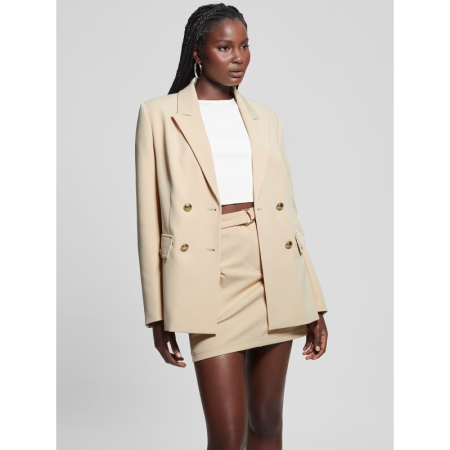 LS FIONA DOUBLE BREAST BLAZER G1L7 FOAMY TAUPE