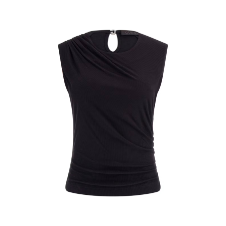 SL ELIS DRAPE TOP JBLK JET BLACK