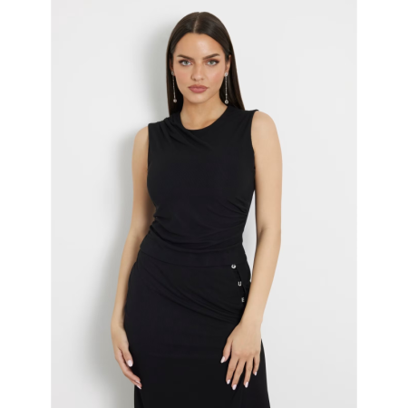 SL ELIS DRAPE TOP JBLK JET BLACK