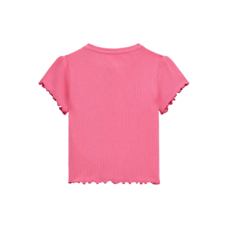 RIB SS T-SHIRT G65E CARAMEL ROSE