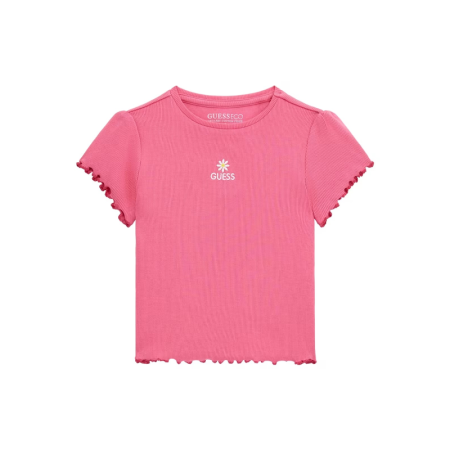 RIB SS T-SHIRT G65E CARAMEL ROSE