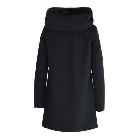 CAPPOTTO CON CAPPUCCIO 002 NERO