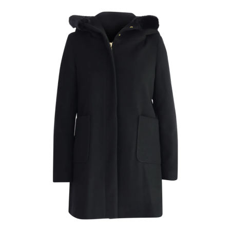 CAPPOTTO CON CAPPUCCIO 002 NERO