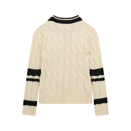 LS SWEATER G012 CREAM WHIT