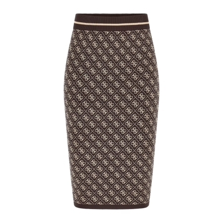 LISE 4G SKIRT SWTR FN0T DARK COFFEE BISCOTTI