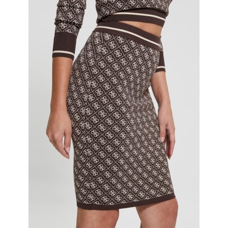 LISE 4G SKIRT SWTR FN0T DARK COFFEE BISCOTTI