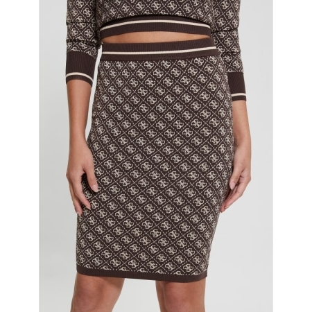 LISE 4G SKIRT SWTR FN0T DARK COFFEE BISCOTTI