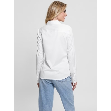 ROXANE LS POPELINE SHIRT G011 PURE WHITE