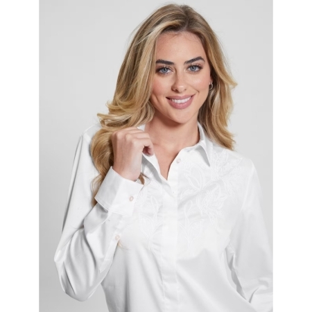 ROXANE LS POPELINE SHIRT G011 PURE WHITE