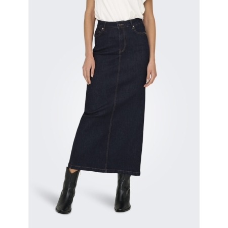 ONLWALO MW SLIT DNM MAXI SKIRT 177938 Dark Blu