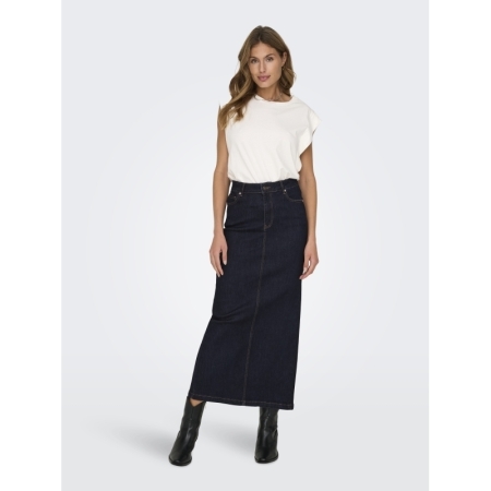 ONLWALO MW SLIT DNM MAXI SKIRT 177938 Dark Blu