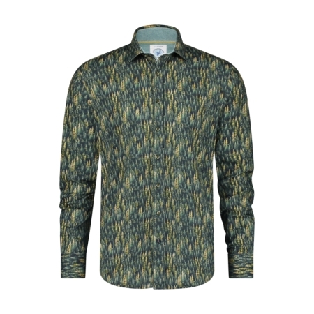 SHIRT PINE TREES 313 HEDGE GREEN