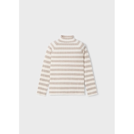 RIB MOCKNECK SWEATER 072 H.BARK