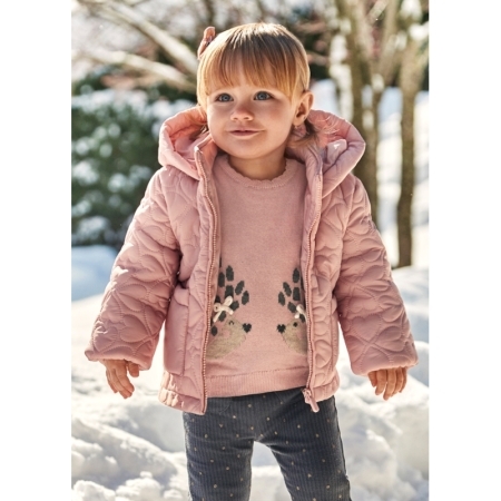 PADDED COAT 040 BLUSH