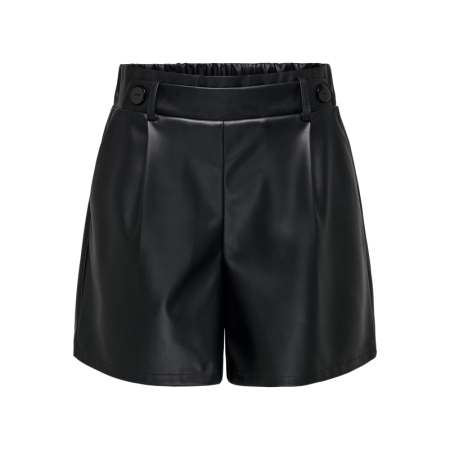 JDYSOYA GEGGO PU SHORTS JRS AT 177911 Black