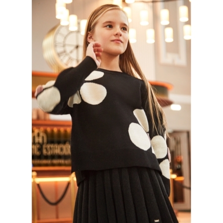 FLOWERS SWEATER 088 BLACK