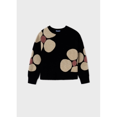 FLOWERS SWEATER 088 BLACK