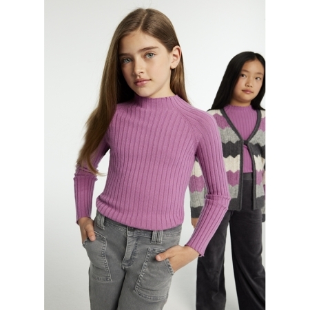 KNIT MOCKNECK 051 MAUVE