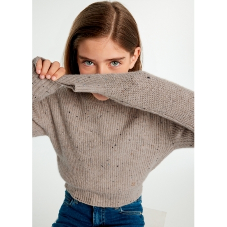 SPECKLED SWEATER 010 SEPIA