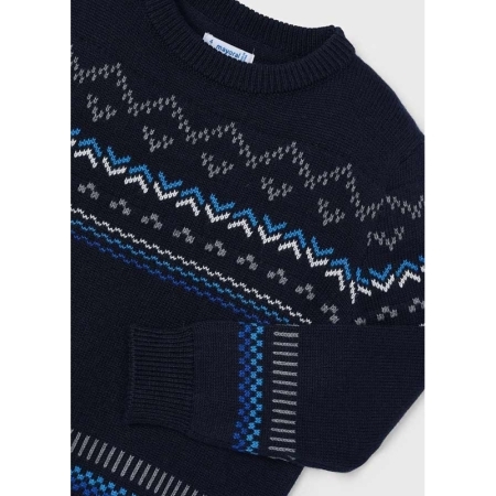 SWEATER 015 BLUE BLACK